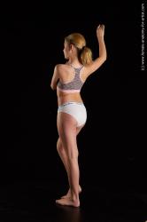 Underwear Woman White Sitting poses - ALL Average medium blond Sitting poses - simple Standard Photoshoot  Academic